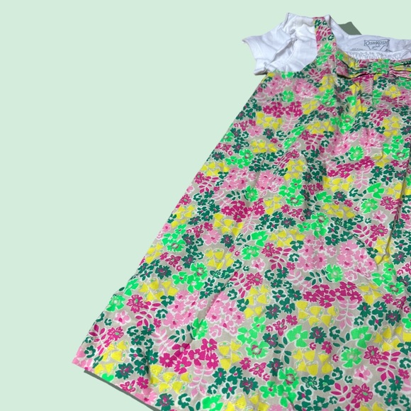 Toddler Girl OshKosh B’Gosh Spring Dress W/Undershirt Floral Print Size 4T - Picture 3 of 9